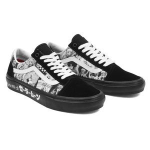 Vans x Sailor Moon Skate Old Skool Black & White Skate Shoes 8 W / 6.5 M NWT